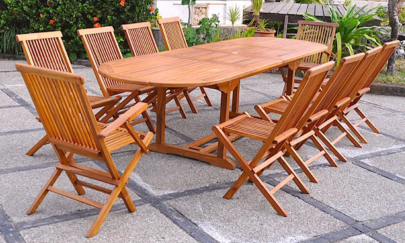 Salon de jardin Teck huilé "Narra" de Kocoon Paris