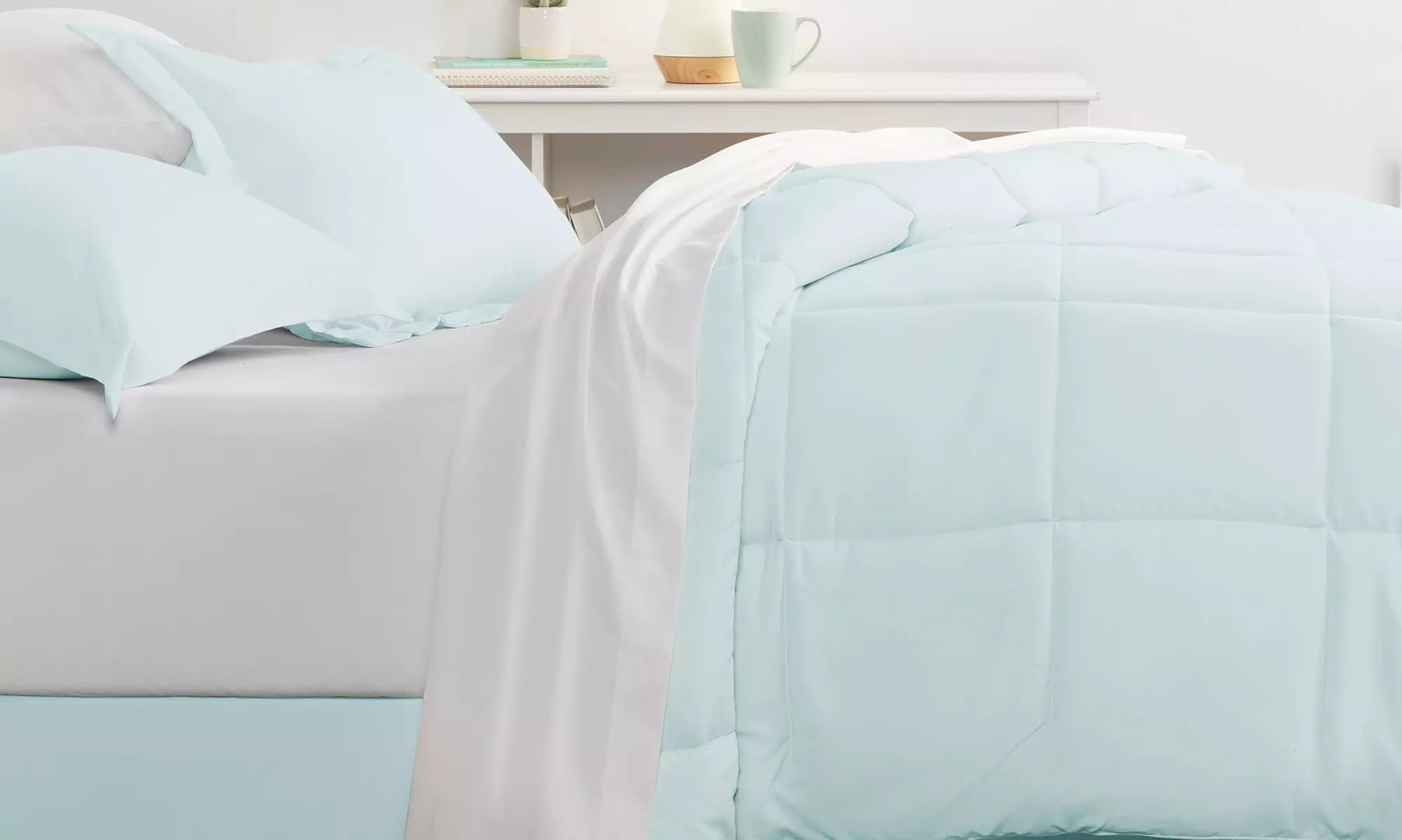 Merit Linens Solid Bed-in-a-Bag Sets (7- or 8-Piece) - Primary Image