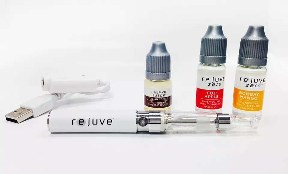 Classic or Nicotine-Free e-Cigarette Vape Juice Pen Kit from Rejuve Cigs. Multiple Flavors Available. - Primary Image