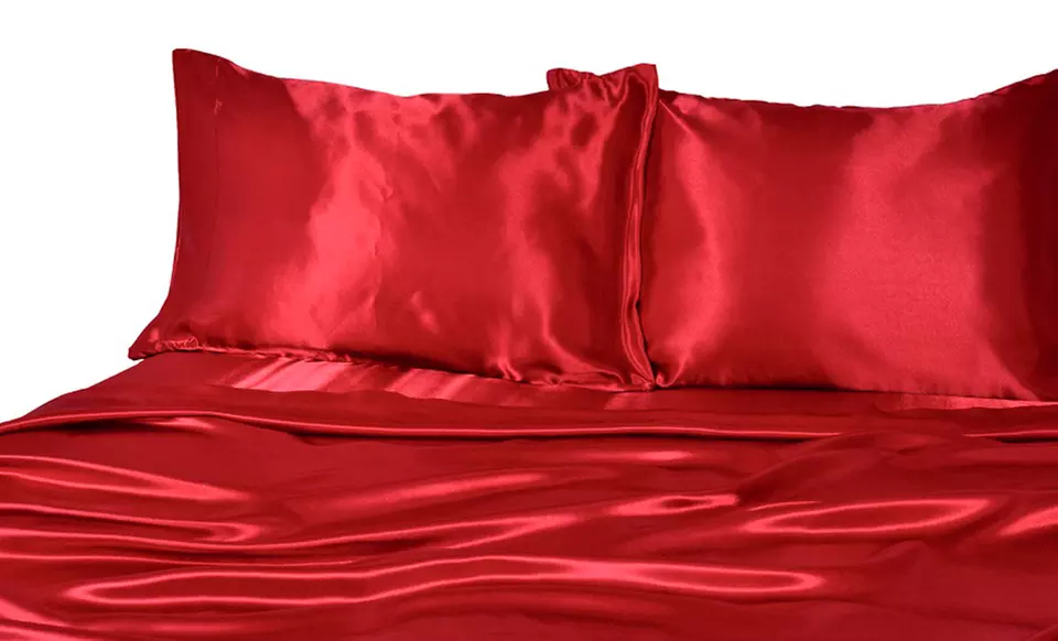 Luxury Satin 4-Piece Sheet Sets - Primary Image