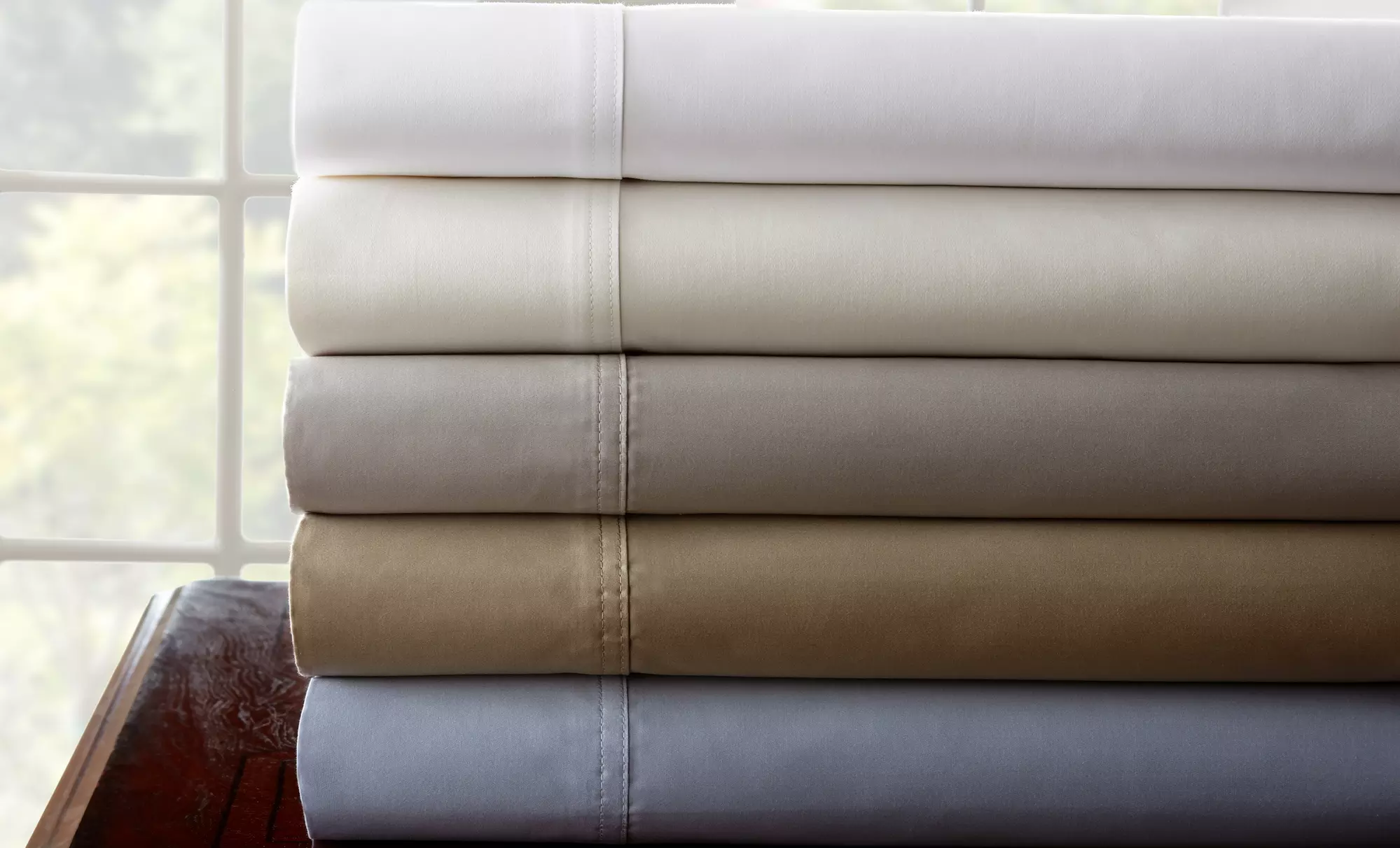 Pacific Coast Textiles 1,000-Thread-Count 100% Egyptian-Cotton Sheet Sets. Multiple Colors Available. Free Returns.  - Primary Image