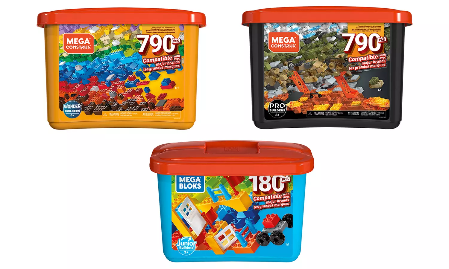 (Clearance) Mega Blocks or Mega Construx (180- or 790-Piece) - Primary Image