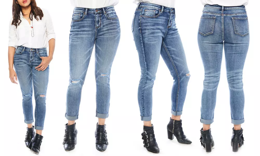 Zelle Belle Women's Cropped-Leg Jeans - Second Medium