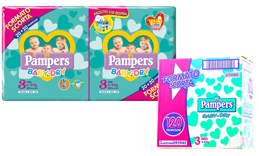 Image 3: Pannolini Pampers Baby Dry Duo