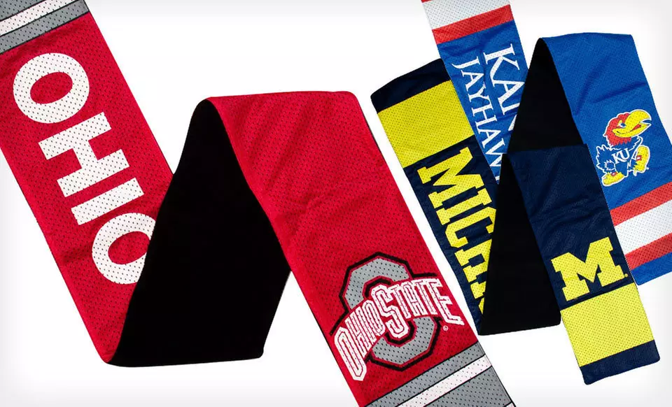 $14 for an NCAA Jersey Scarf ($29.99 List Price). 32 Teams Available. Free Shipping. - Primary Image