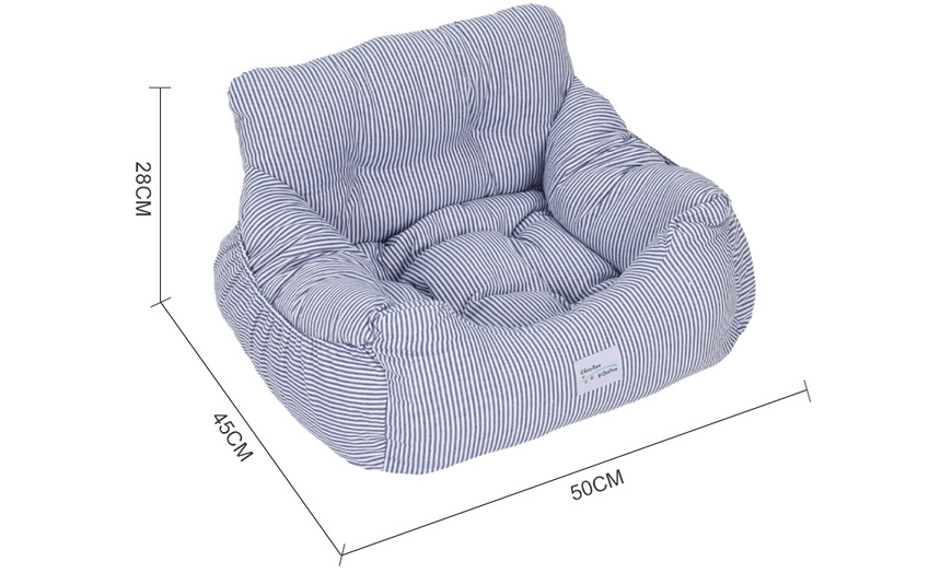 Image 5: Travel Pet Bed with Storage Pockets