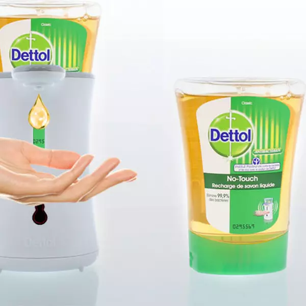 Lot De 2 Distributeurs Automatiques De Savon Dettol No Touch - Neuf
