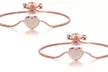Philip Jones Freundschafts-Armband in Silber oder Roségold mit Zircondia®-Kristallen - Second Medium