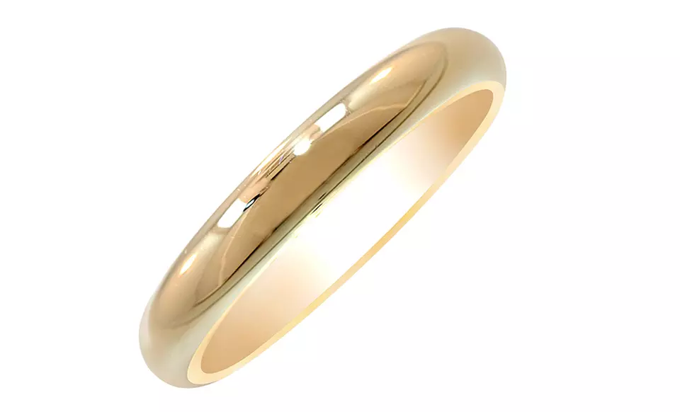 Solid 10K or 14K Yellow Gold Unisex Wedding Bands. Multiple Options Available from $69.99–$149.99. Free Returns. - Second Medium
