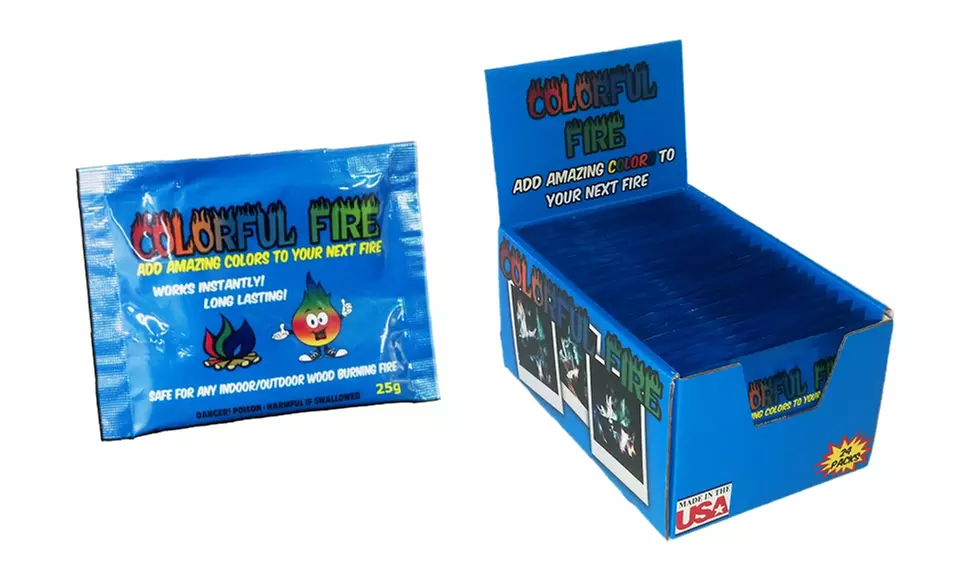 Environmentally Friendly Multi-Colored Fire Packets - Second Medium