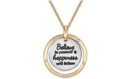 Collana con pendente Believe in Yourself realizzata con cristalli di Swarovski®