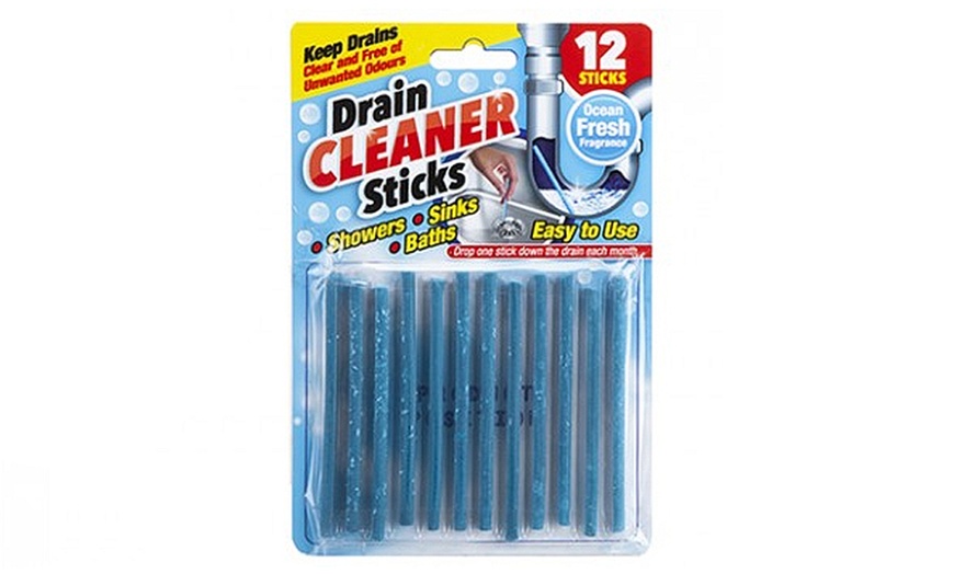 Image 3: Set of 12 Drain Cleaner Sticks