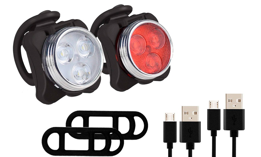 Image 9: Rolson Rechargeable Red Bike Light