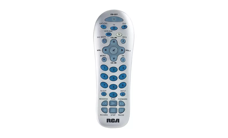 RCA Universal Remote Control in Black or Silver. Free Returns. - Second Medium