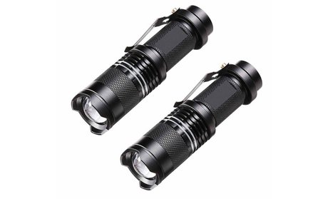 UltraBright 500-Lumen Tactical Military Flashlight and Case (2-Pack)