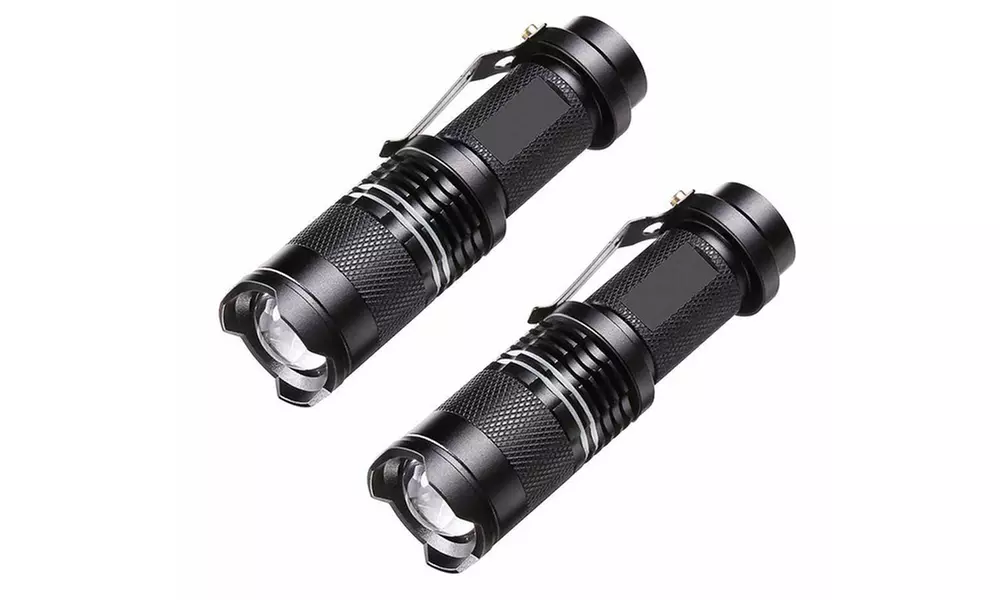 UltraBright 500-Lumen Tactical Military Flashlight and Military Storage Case (2-Pack) - Primary Image