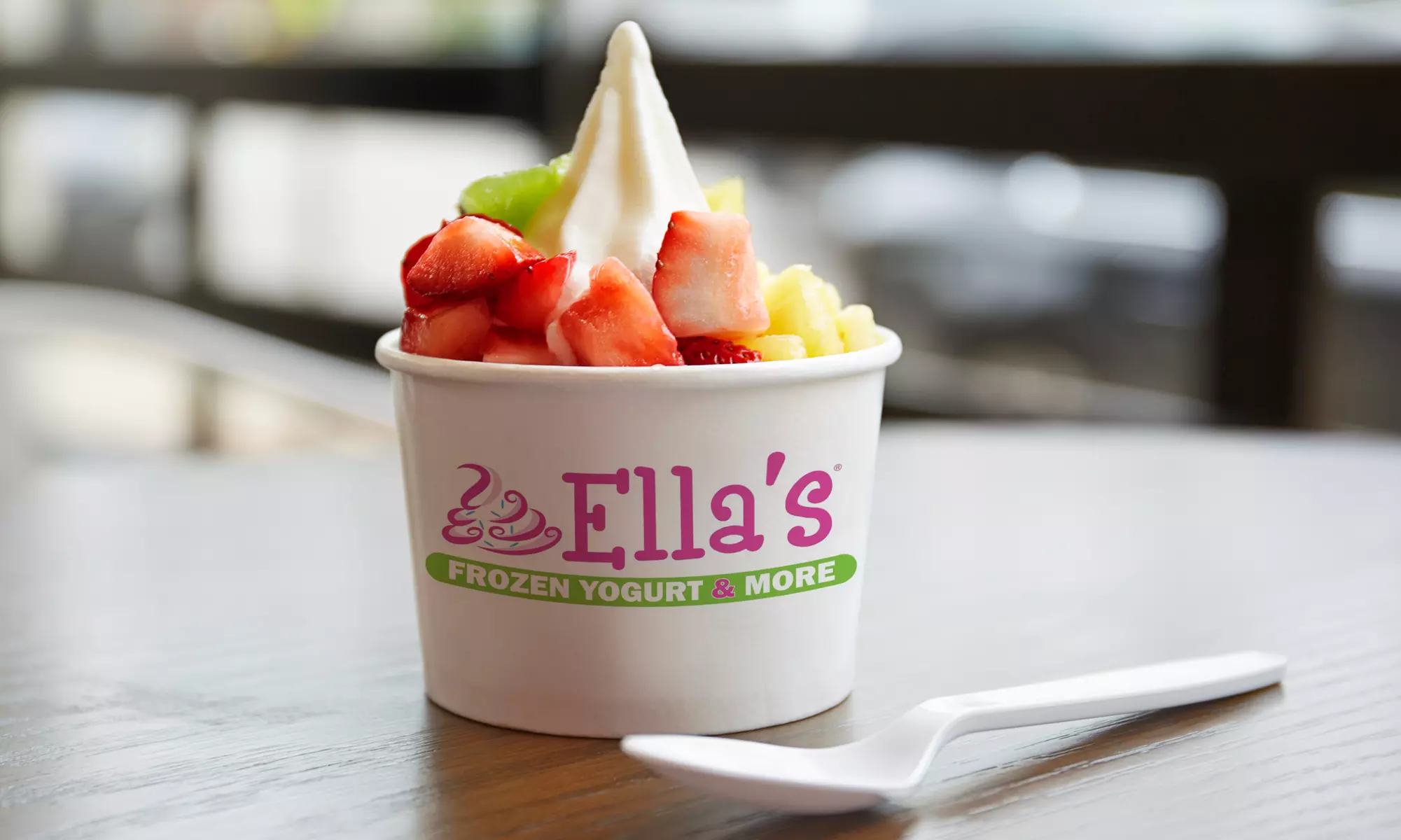 Three Groupons, Each Good for $10 Worth of Frozen Yogurt, or Event Room Rental at Ella's (Up to 40% Off)   - Primary Image