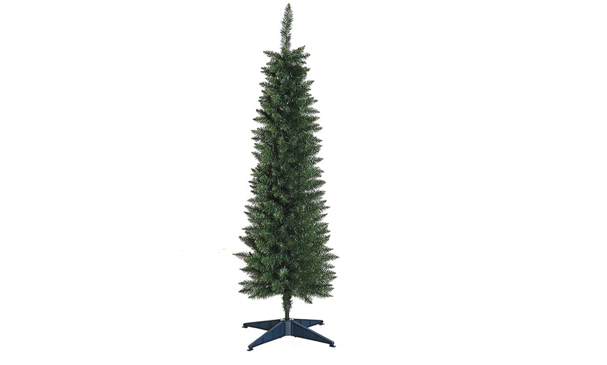 Image 1: HomCom 1.5m Artificial Christmas Tree