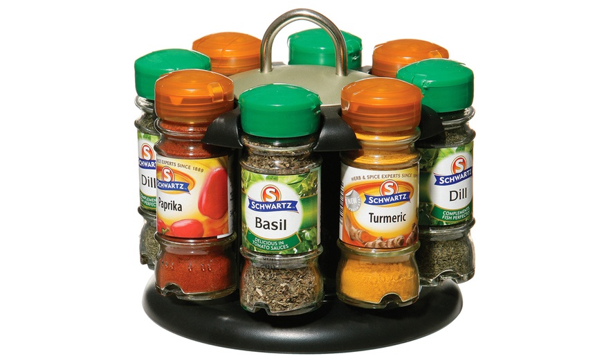 Image 3: Revolving Spice Rack with Spices