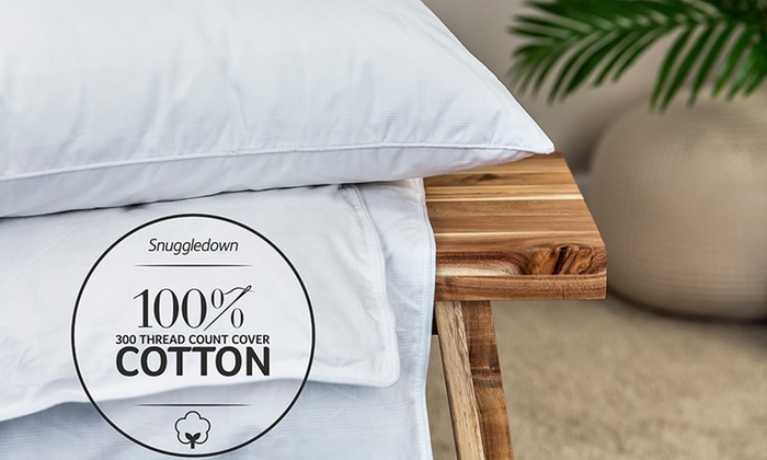 Snuggledown Goose Down Pillow Groupon Goods