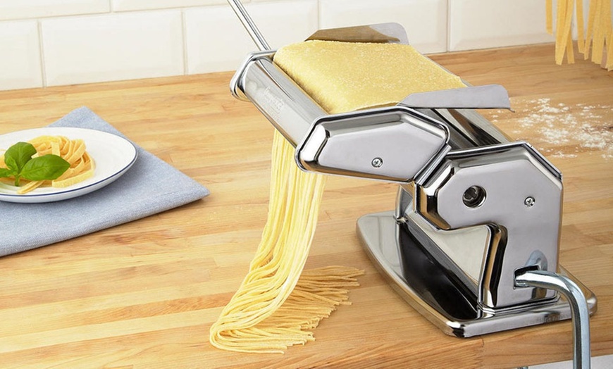 Image 1: Stainless Steel Pasta Maker