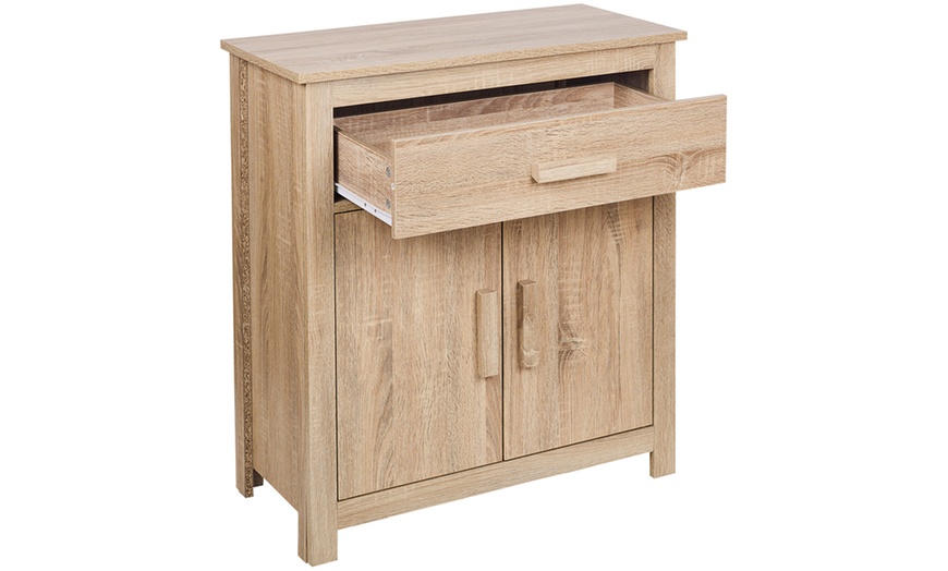 Image 7: Wood Veneer Bedside Cabinets