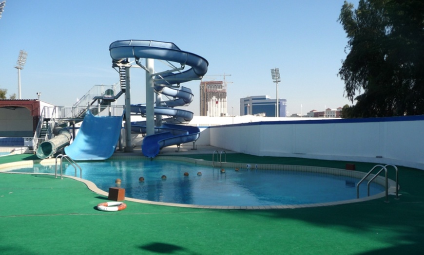 Image 1: 3-Hour Pool Access / Pool With Pizza at Al Nasr Leisureland 