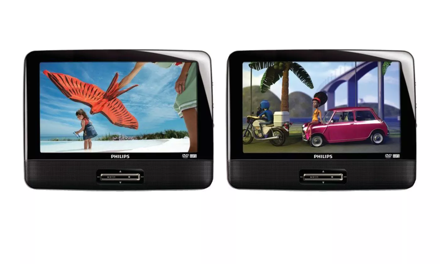 Philips 9" Dual-Screen Car DVD Players (Refurbished) - Second Medium