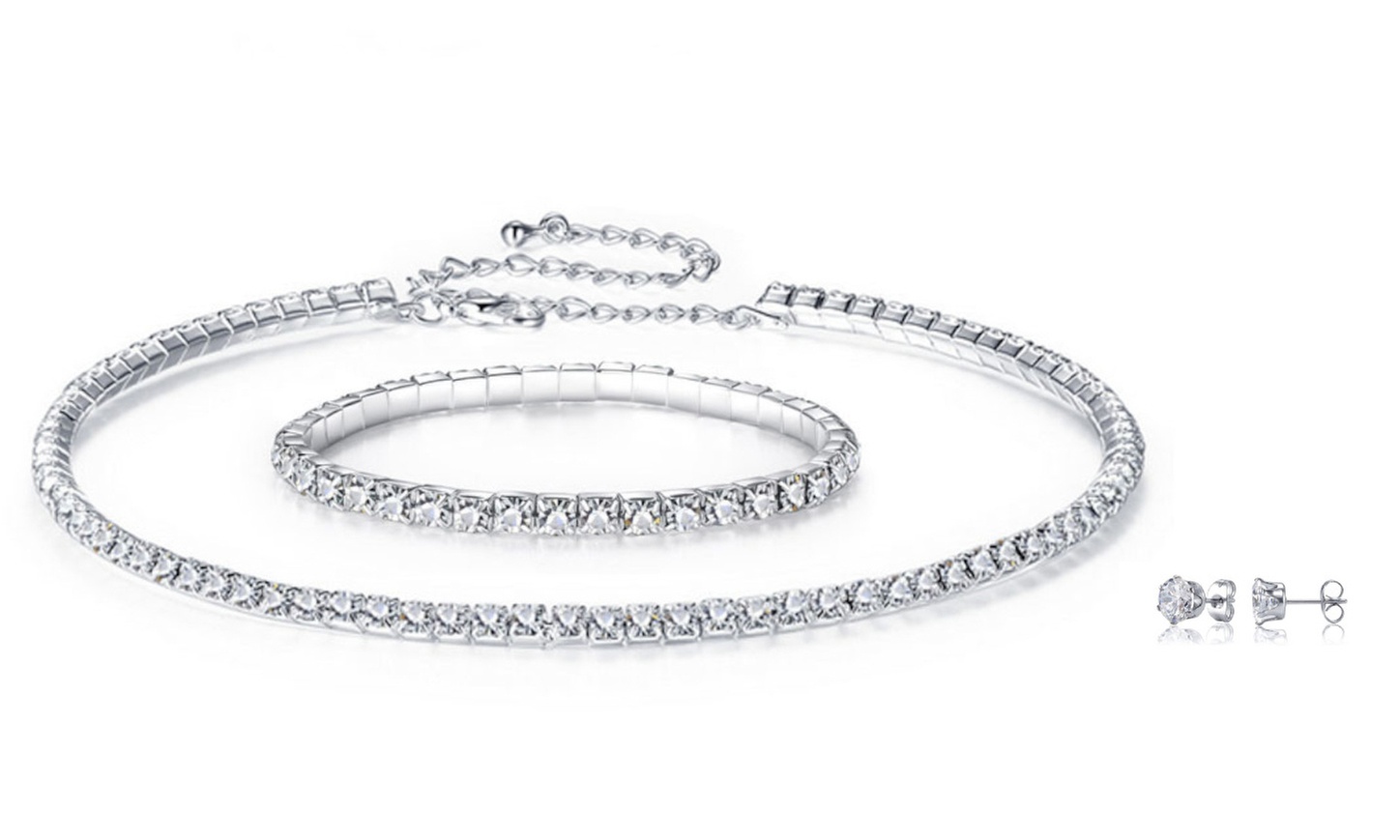 Ensemble de bijoux ornés de cristaux Swarovski®