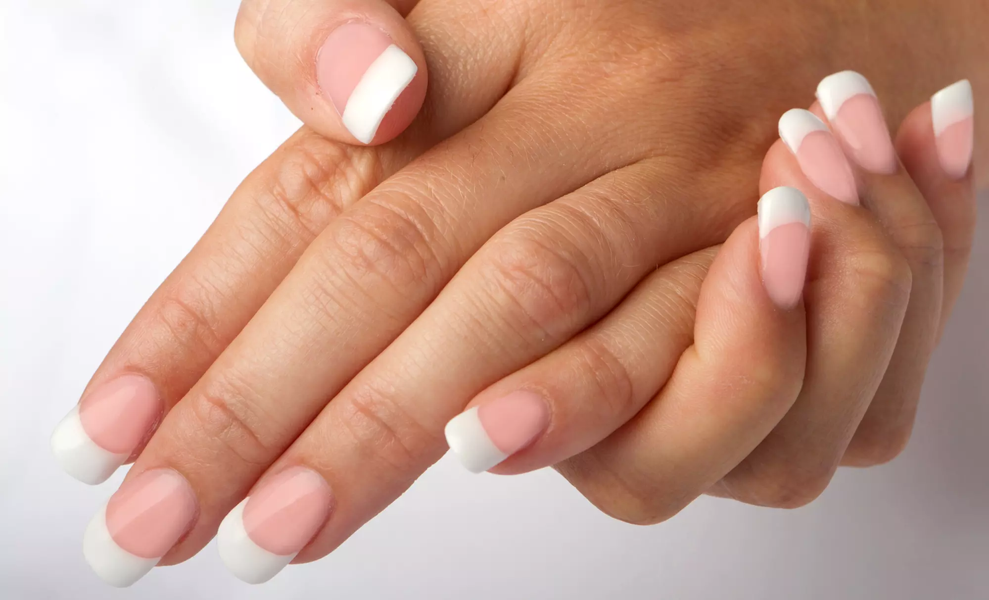Full Set of Acrylics, Full Set of Pink and White Acrylics, or Acrylic Backfill at Jon Ric Salon (Up to 49% Off) - Primary Image
