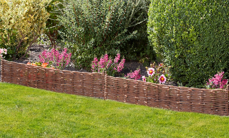 Image 1: Two- or Four-Pack of Woven Willow Borders