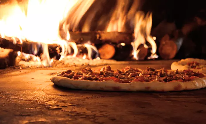 Pizzeria Food at The Rock Wood Fired Pizza (Up to 54% Off). Four Options Available. - Primary Image