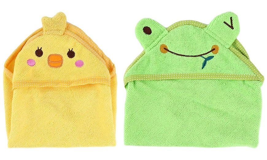 Image 23: Cartoon Hooded Towel for Pets