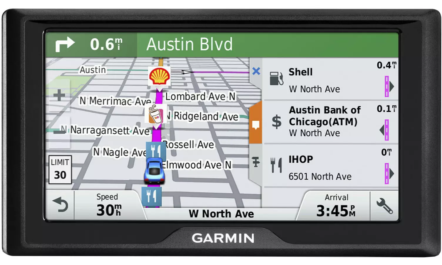 Garmin Drive 61 USA LM GPS Navigator System (Refurbished) - Second Medium