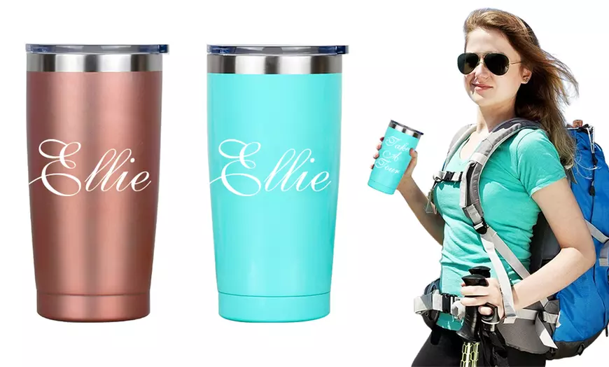 Image 2: Personalised Travel Tumbler Cup