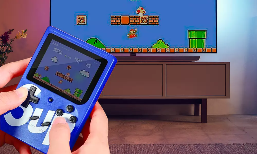 Compacte gamebox inclusief 400 retro videogames