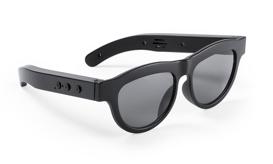 Image 1: Sunglasses with Built-In Speaker