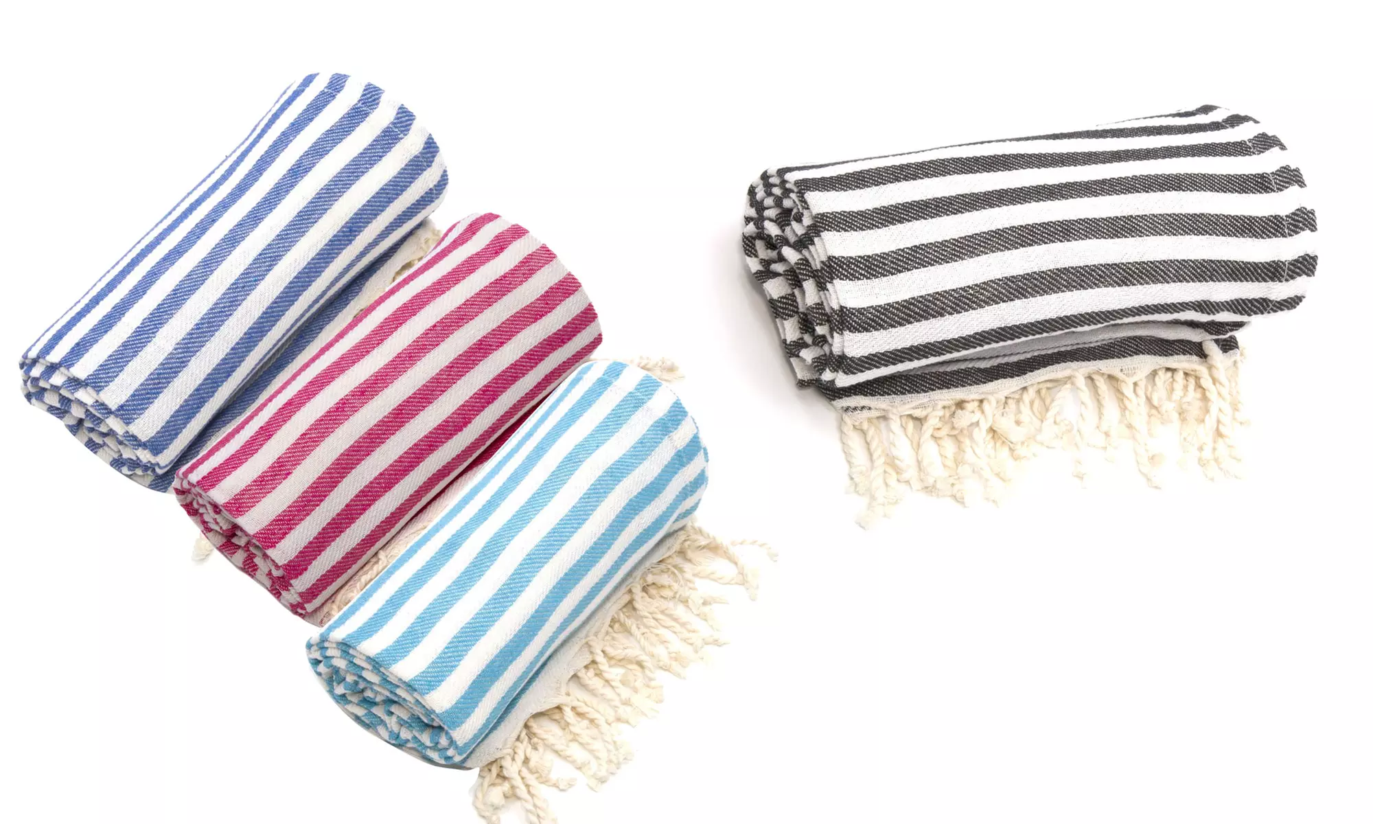 100% Turkish Cotton Fun in the Sun Beach Fouta Towel - Primary Image