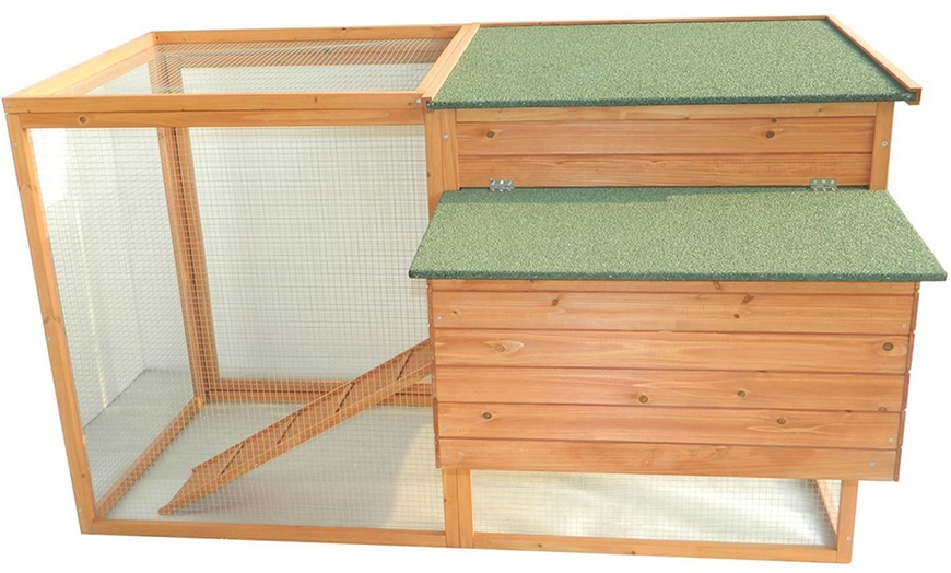 Image 6: Pawhut Wooden Chicken Coop