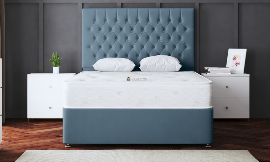 Image 11: Seraphine Chesterfield Divan Bed with Optional Mattress