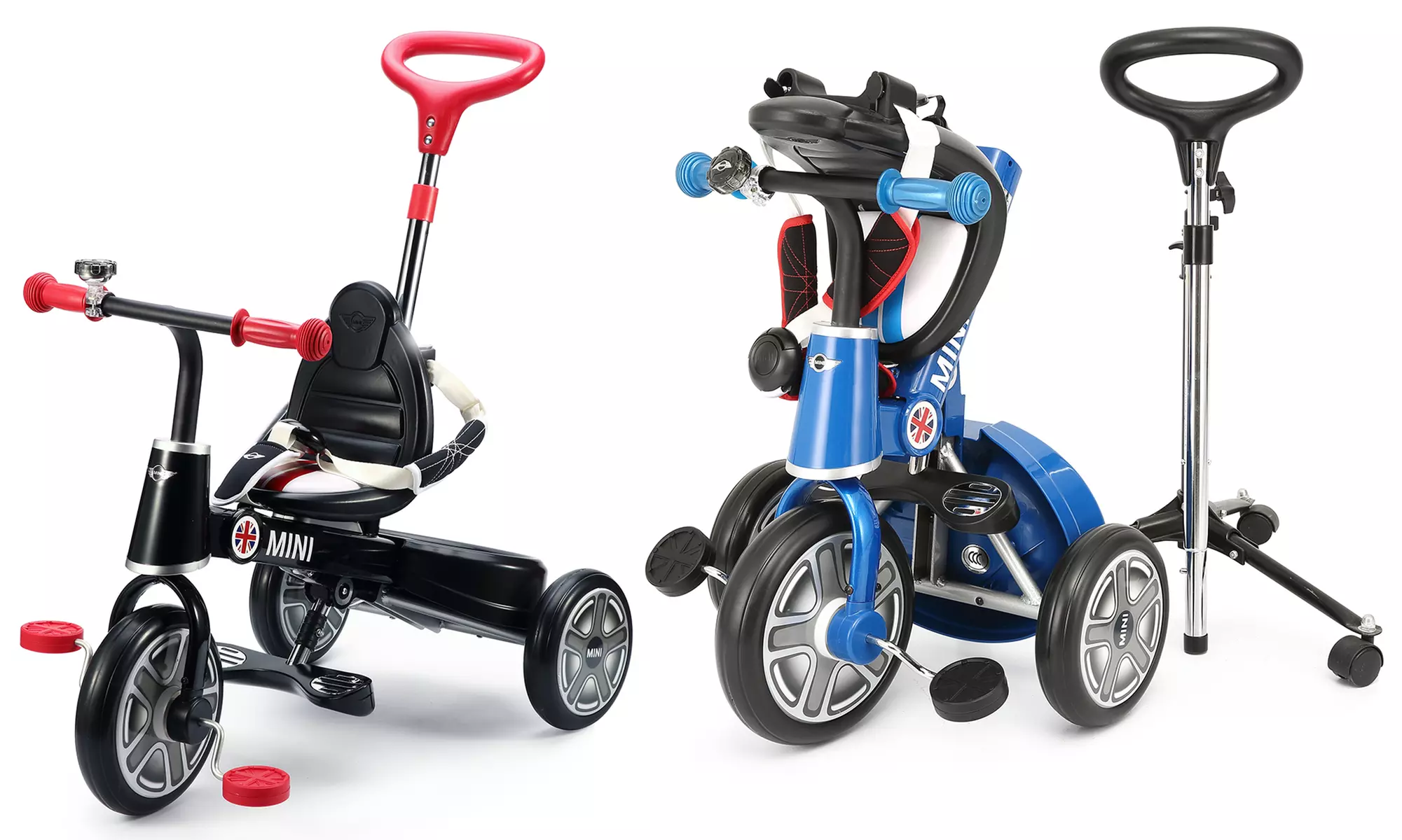 Tricycle pour enfant pliable à pédales 2 en 1 Rastar Mini Cooper - Primary Image