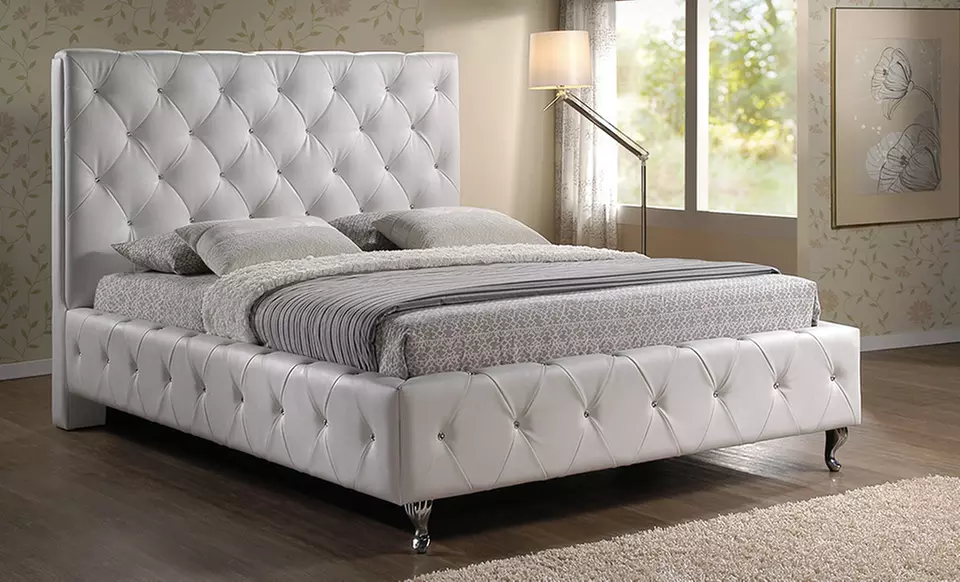 Tufted Upholstered Platform Bed - Second Medium