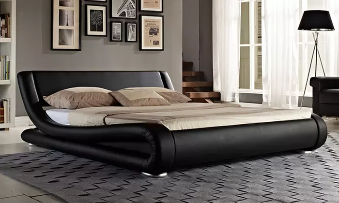 Galaxy Curved Bed Frame in Choice of Colour from £139 With Free Delivery (Up to 57% Off) - Primary Image