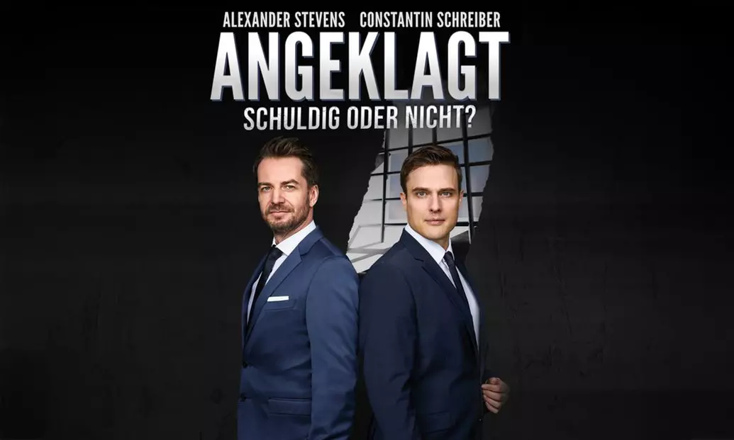 Alexander Stevens & Constantin Schreiber - Angeklagt - Schuldig oder nicht? - Tour 2025 (bis 31% sparen) - Primary Image