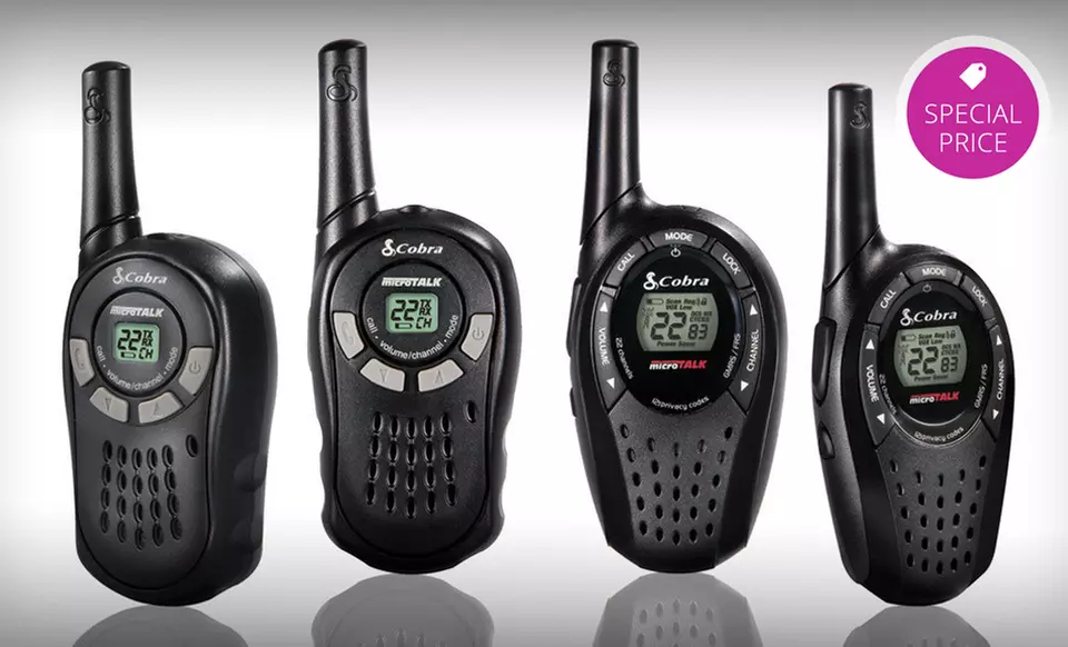 Cobra MicroTalk Precharged 2-Way Radios with 16- or 20-Mile Range from $24.99–$39.99. - Primary Image