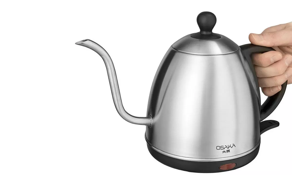 Osaka 1L Electric Gooseneck Drip Kettle with Stainless Steel Interior - Second Medium