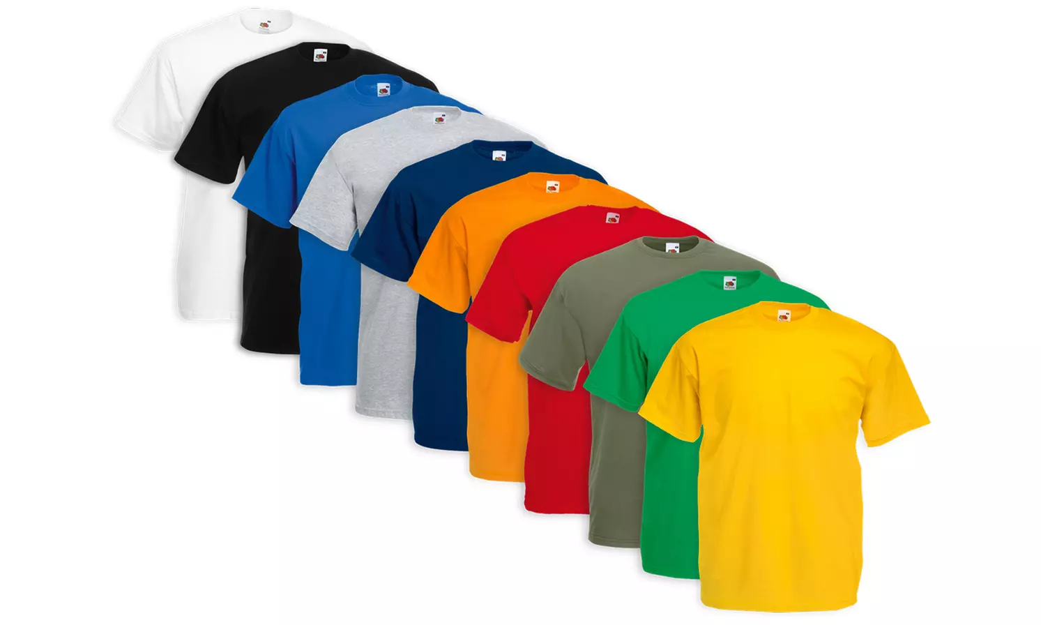 Maglietta Classica Uomo Fruit Of The Loom - Cotone Pesante 160 G/m², Maniche Corte, Girocollo, Taglia L