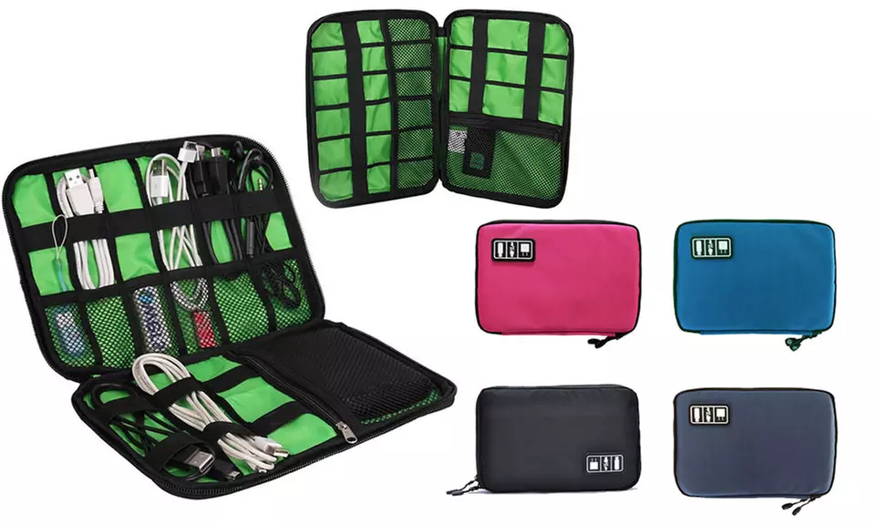 1 ou 2 sacs organisateurs de câbles et gadgets à fermeture éclair - Primary Image
