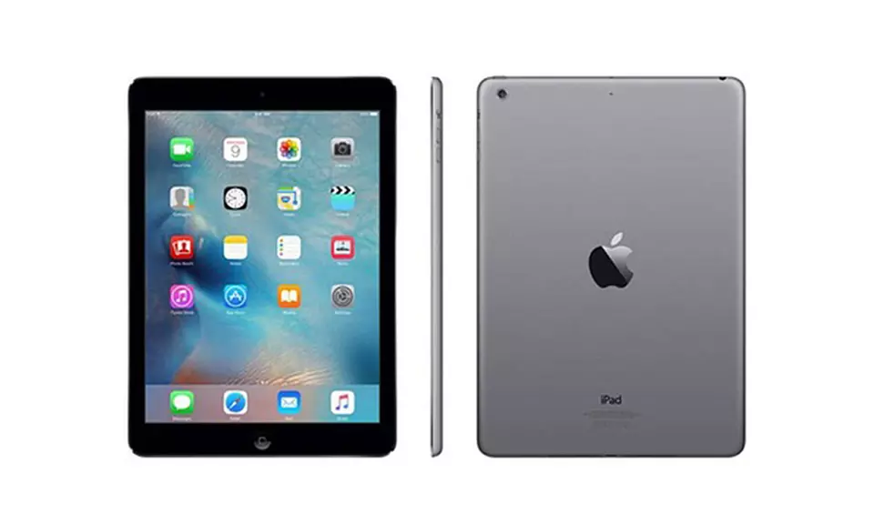 Apple iPad Air 2 Tablet with WiFi and 4G (Scratch & Dent) with MFi-Certified Lightning Cable and Generic Power Adapter - Primary Image