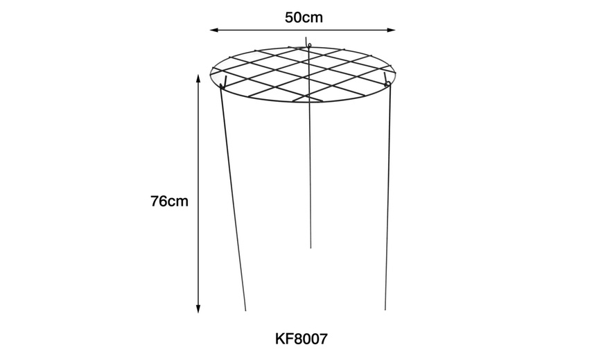 Image 5: Round Grow Through Grid Support